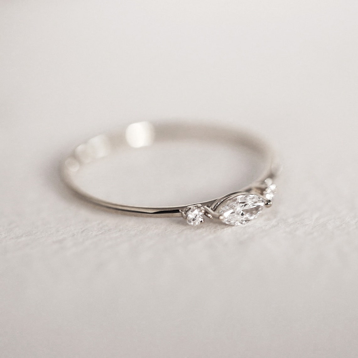 Marquise Diamond Engagement Ring Marquise Diamond Wedding | Etsy