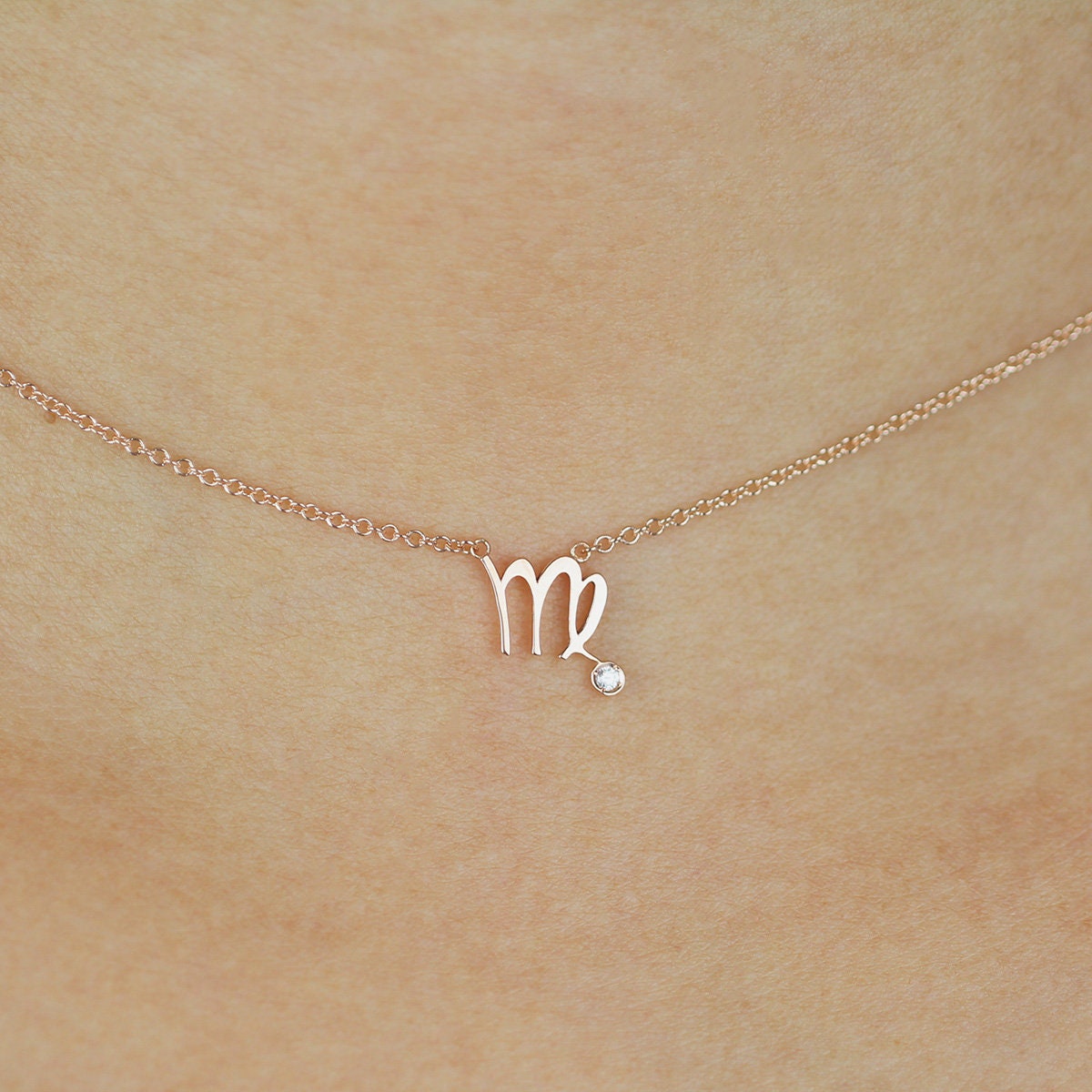 Virgo shop diamond necklace