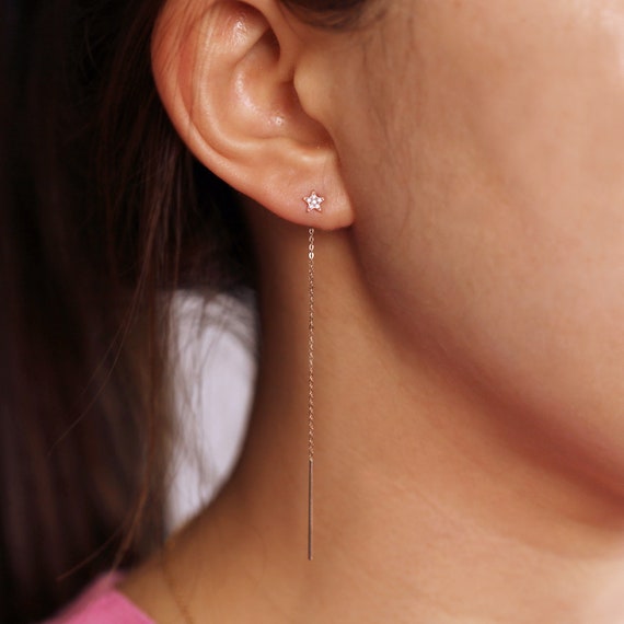 Stasia diamond star stud earrings
