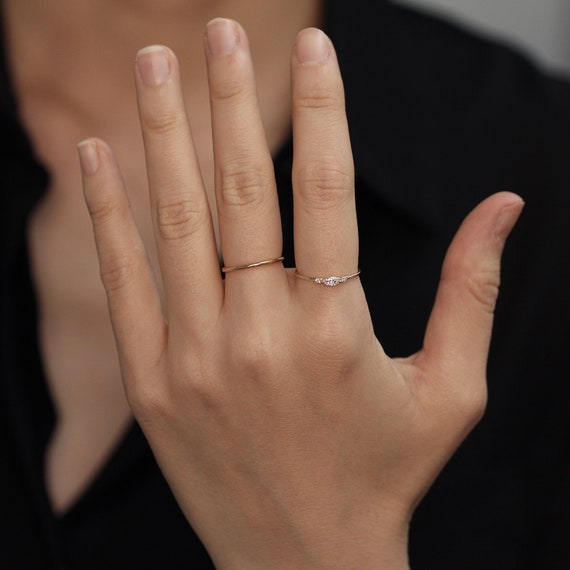 Marquise Diamond Engagement Ring Marquise Diamond Wedding Band