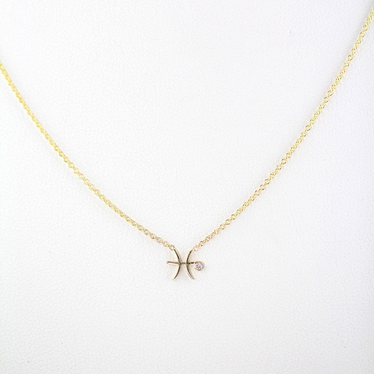 Pisces diamond deals necklace