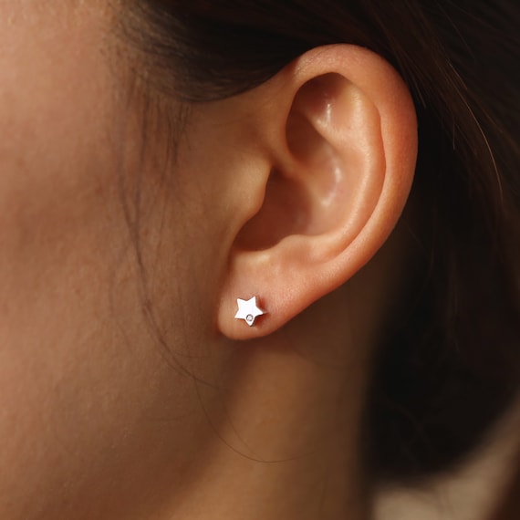 ピアス Plain Star Earrings #5111 King Baby Five Pointed Star Stud Earring