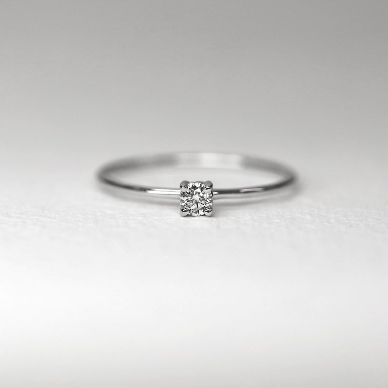 Anillo De Bodas De Titanio Con Diamantes, Anillos De