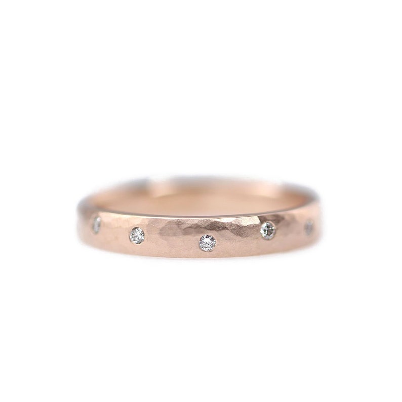 Diamond Wedding Band, Diamond Wedding Ring, Diamond Engagement Band, Diamond Engagement Ring, Wedding Diamond Band image 1