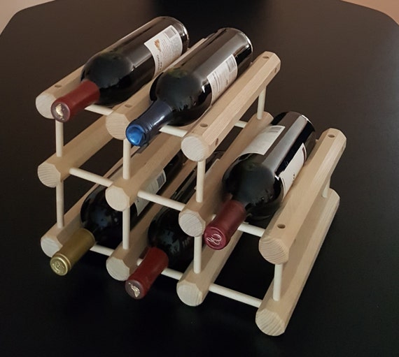 Tabletop Wine Rack for 8 bottles the best buddy gift ever Etsy