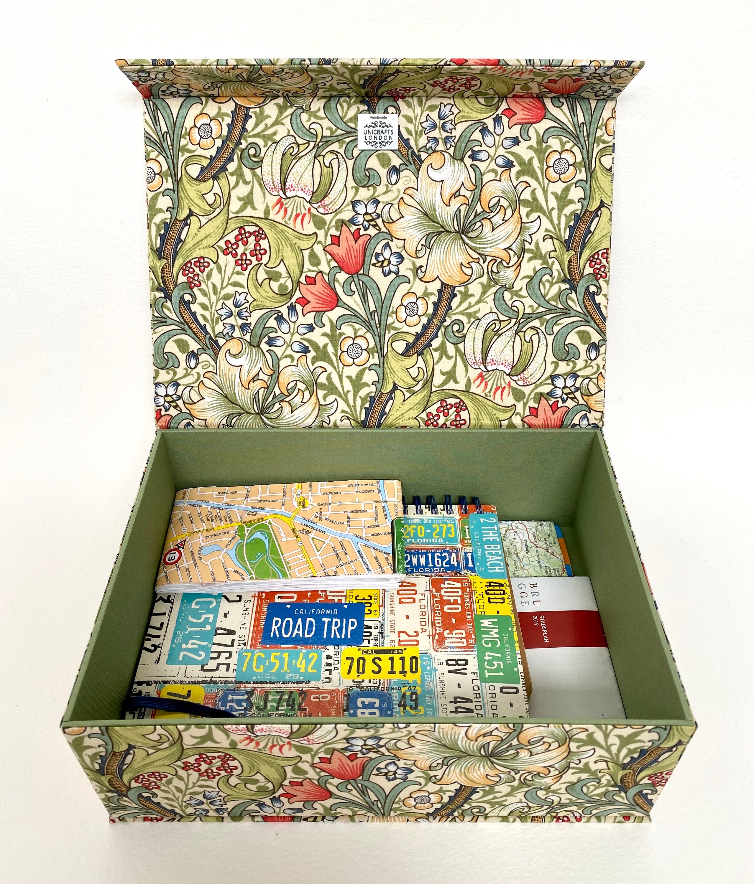 代引き人気 • Box Memory Handmade Lily Golden Fabric Magnetic • Covered 邦楽