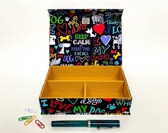 Handgemachte Hundebox: Stoff magnetischer Mehrzweck-Organizer