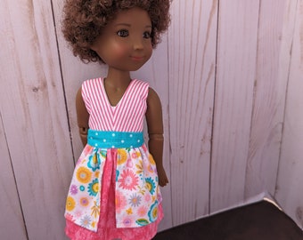 12" doll clothes- Sleeveless Spring dress to fit Ruby Red Siblies