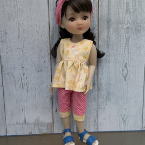 Vestiti per bambole da 12 pollici - Completo da gioco da pulcino giallo e rosa adatto alle sorelle Ruby Red
