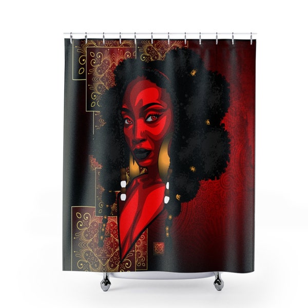 African Shower Curtain Etsy
