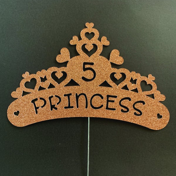 Tiara Cake Topper Etsy UK