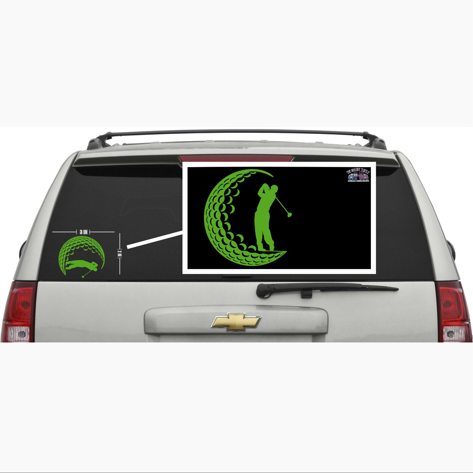 Male Golf Ball Decal Vinyl Decal Car Decal Computer Etsy