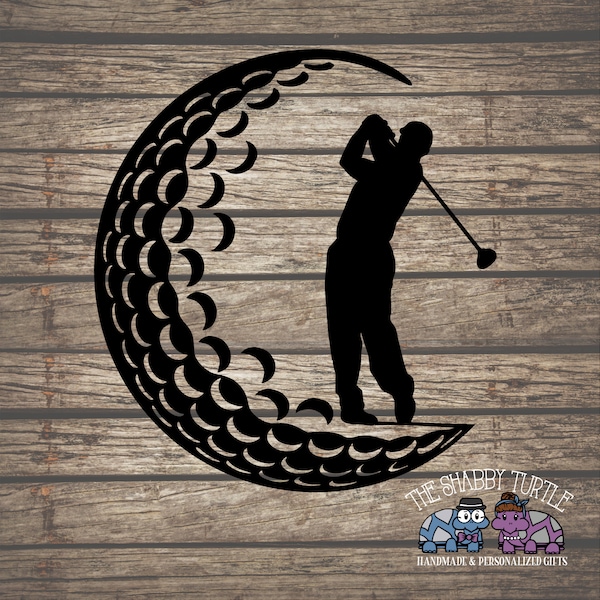 Male Golf Ball Decal | Vinyl Decal | Car Decal | Computer Decal | Sports Decal | Decals for Car | Cup Decal | Golf ball Decal | MADE IN USA