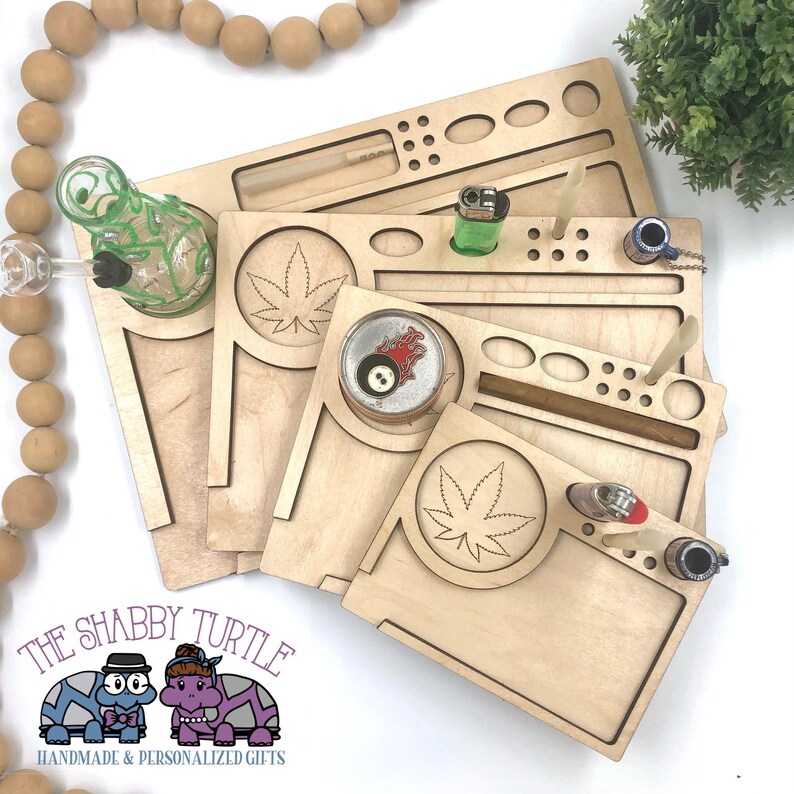 Marijuana Rolling Tray Wood Rolling Tray Smoke Tray Weed Etsy