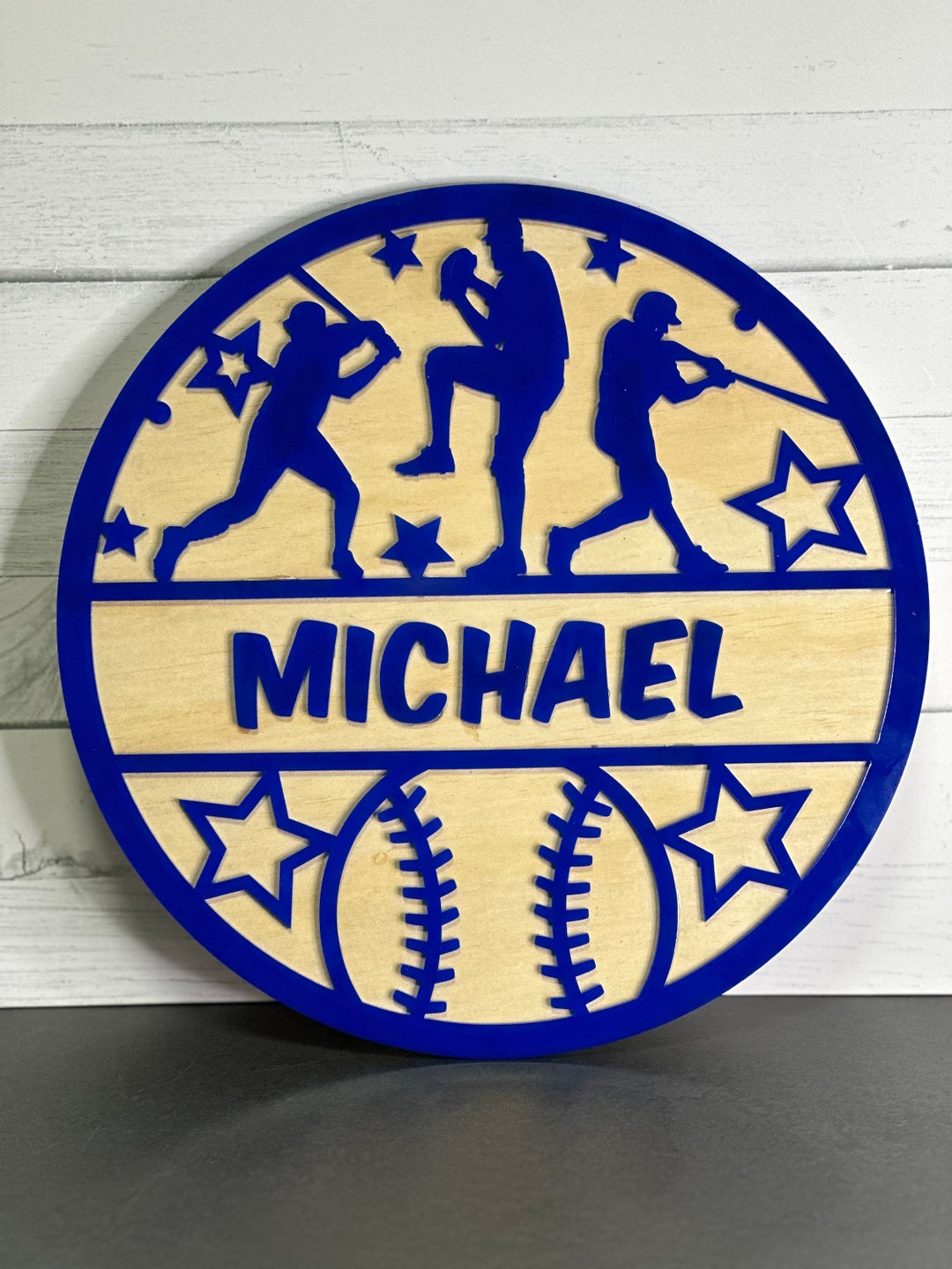 Baseball Name Plaque - Etsy Australia