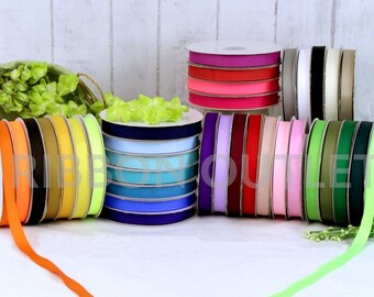 Navy Blue Grosgrain Ribbon – 5/8 Inch X 50 Yards For Gift Wrapping, Weddings & Crafts