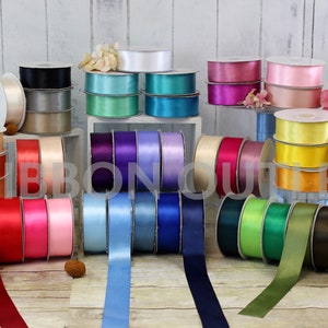 1 1/2" Single Faced Satin Ribbons 50 Yards Per Roll