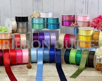 1 1/2" Single Faced Satin Ribbons 50 Yards Per Roll