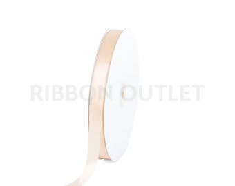 5/8" Butter Cream Satin Ribbon 100 Yards Per Roll