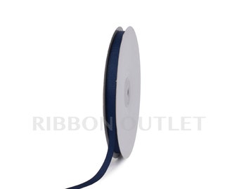 3/8&quot; Navy Blue Solid Grosgrain Ribbon 50 Yards Per Roll