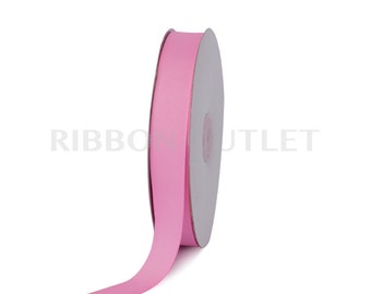 7/8" Rose Pink Grosgrain Ribbon 50 Yards Per Roll