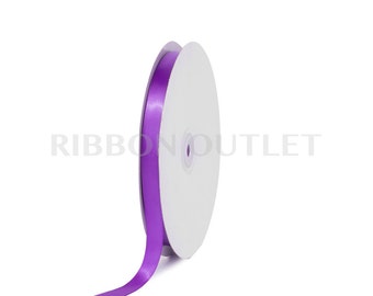 5/8" Purple Satin Ribbon 100 Yards Per Roll