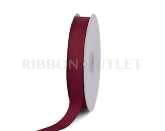 7/8" Burgundy Wine Grosgrain Ribbon 50 Yards Per Roll