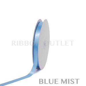5/8&quot; Blue Mist Satin Ribbon 100 Yards Per Roll
