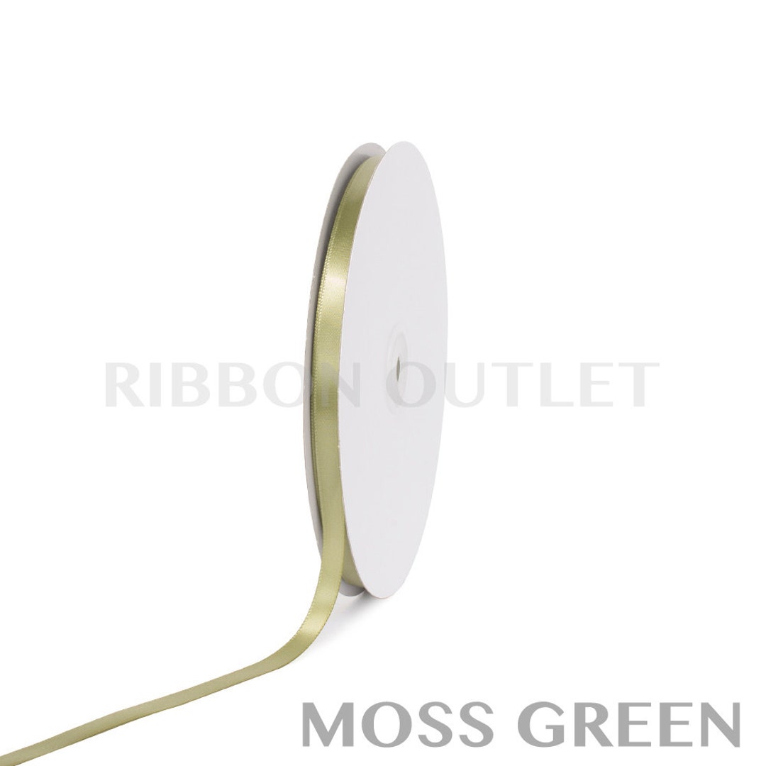 3/8 Moss Green Satin Ribbon 100 yardas por rollo - Etsy España