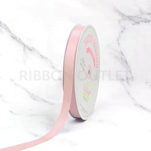 5/8" Blush Satin Ribbon 100 Yards Per Roll