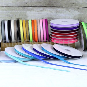 3/8&quot; Solid Grosgrain Ribbons 50 Yards Per Roll