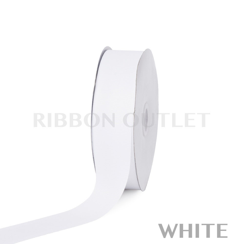 10 meters 10.93 yrds, 10/20/30/40mm White Grosgrain Ribbon, Ribbon, Strong  Thick grosgrain, Grosgrain Ribbon, ribbon