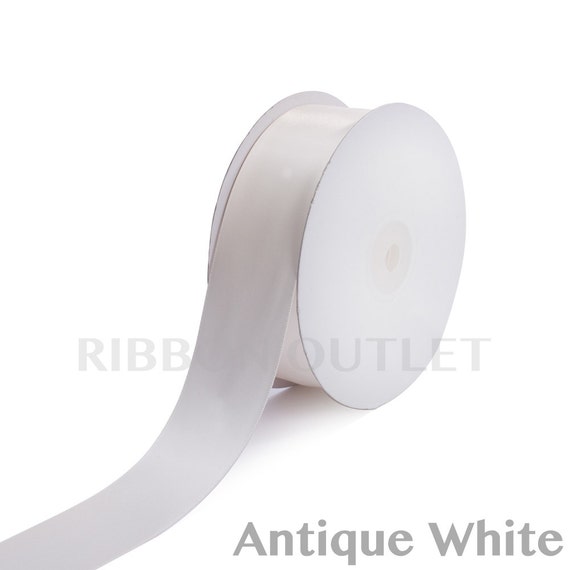 Antique White Satin Ribbon