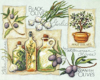 Taste of the Mediterranean Cross Stitch Pattern