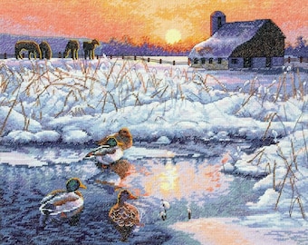 Winter Morning Cross Stitch Pattern