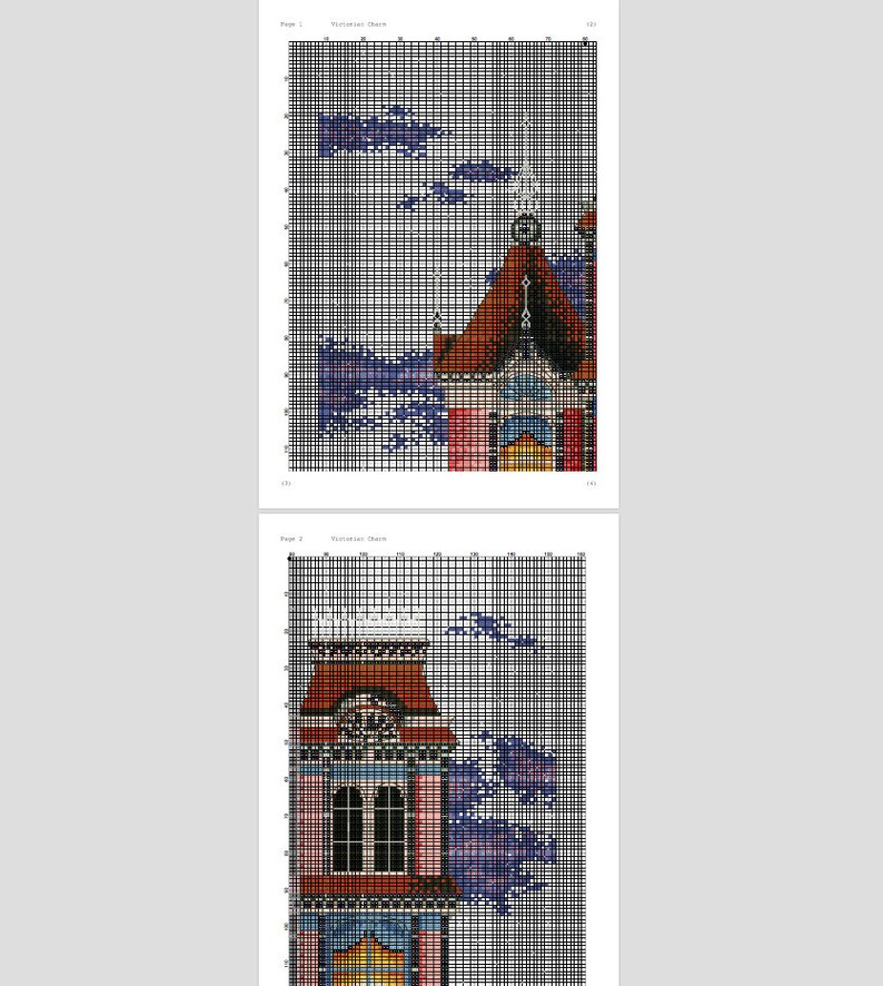Victorian Charm Cross Stitch Pattern Etsy