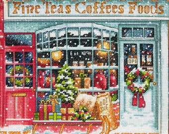 Coffee Shoppe Cross Stitch Pattern