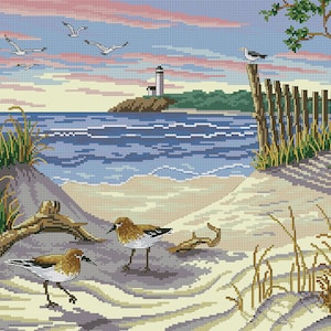 Beauty of the Beach Cross Stitch Pattern