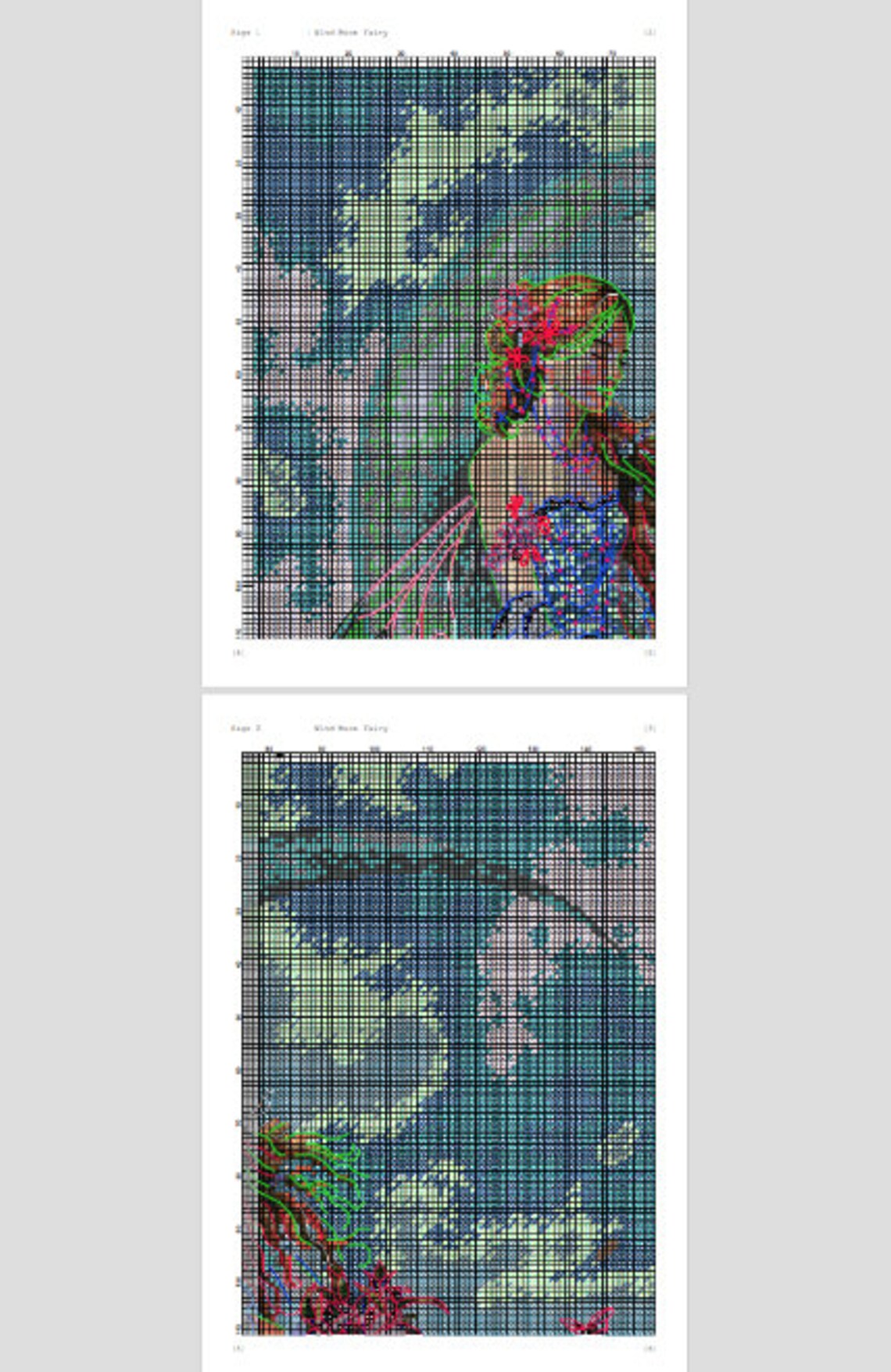 Wild Moon Fairy Cross Stitch Pattern - Etsy