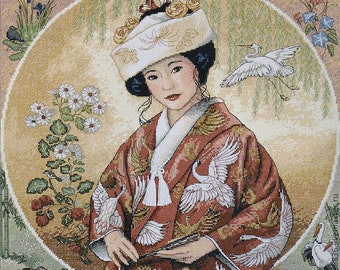 Japanese Maiden Cross Stitch Pattern