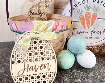 Personalized Easter Basket Tag - Easter Basket Decoration