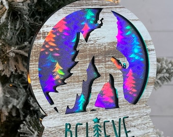 Skurrile Bigfoot-Weihnachtsverzierung