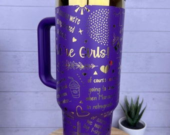 40oz Laser Engraved We’re Girls, Women’s Day