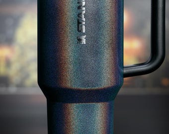 Authentic Stanley Midnight Glitz, Personalized Stanley, Customized Stanley  Quencher