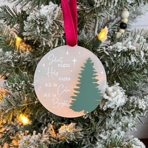 Silent Night Christmas Ornament