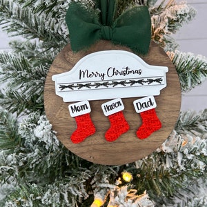 Personalized Family Stocking Ornament
