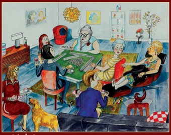 Mah Jongg Meet Up 1000 piece Jigsaw Puzzle