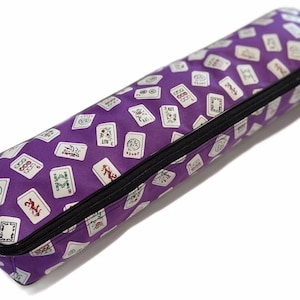 Mah Jongg Multi-purpose (XL-Purple) Tile/Rack Color Tile Zippered Case (NEW)