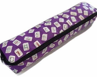 Mah Jongg Multi-purpose (XL-Purple) Tile/Rack Color Tile Zippered Case (NEW)