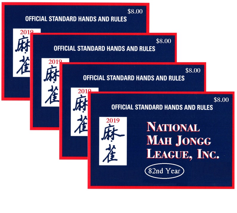 National Mah Jongg League 2019 Card Official Hands and Rules | Etsy